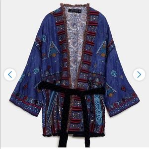 Zara embellished  kimono
